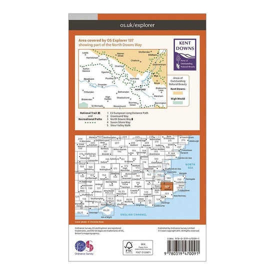 Explorer Active 137 Ashford Map With Digital Version