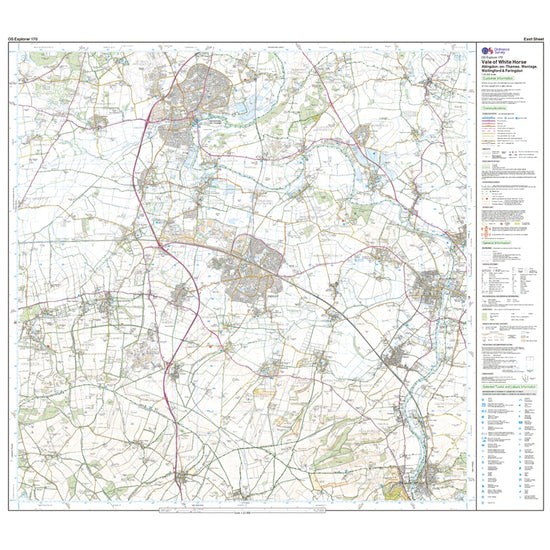 Explorer 170 Abingdon, Wantage & Vale of White Horse Map With Digital Version