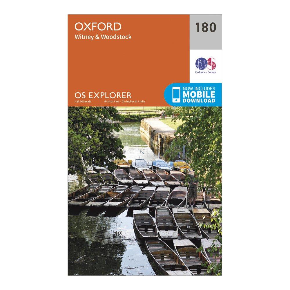 Explorer 180 Oxford, Witney & Woodstock Map With Digital Version