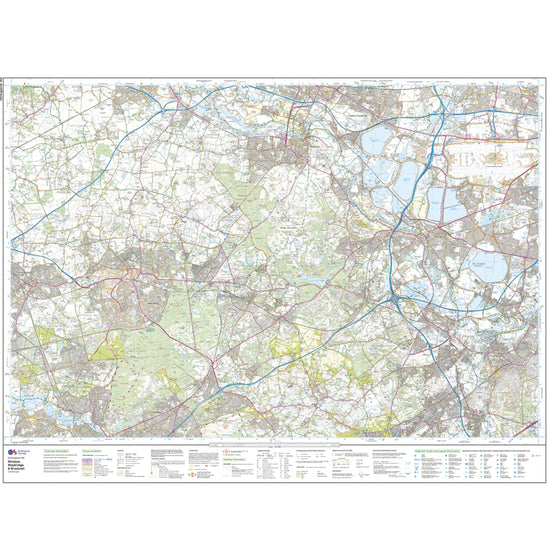 Explorer Active 160 Windsor, Weybridge & Bracknell Map With Digital Version