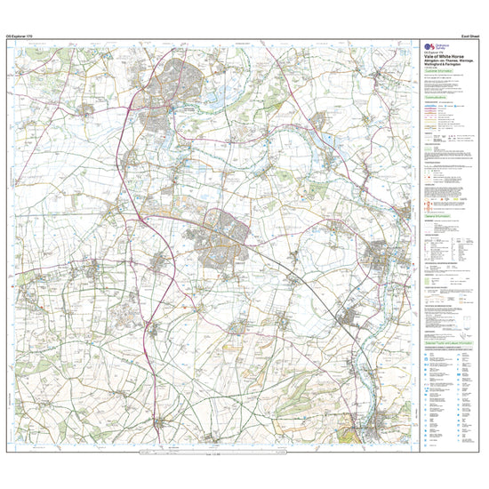 Explorer Active 170 Abingdon, Wantage & Vale of White Horse Map With Digital Version