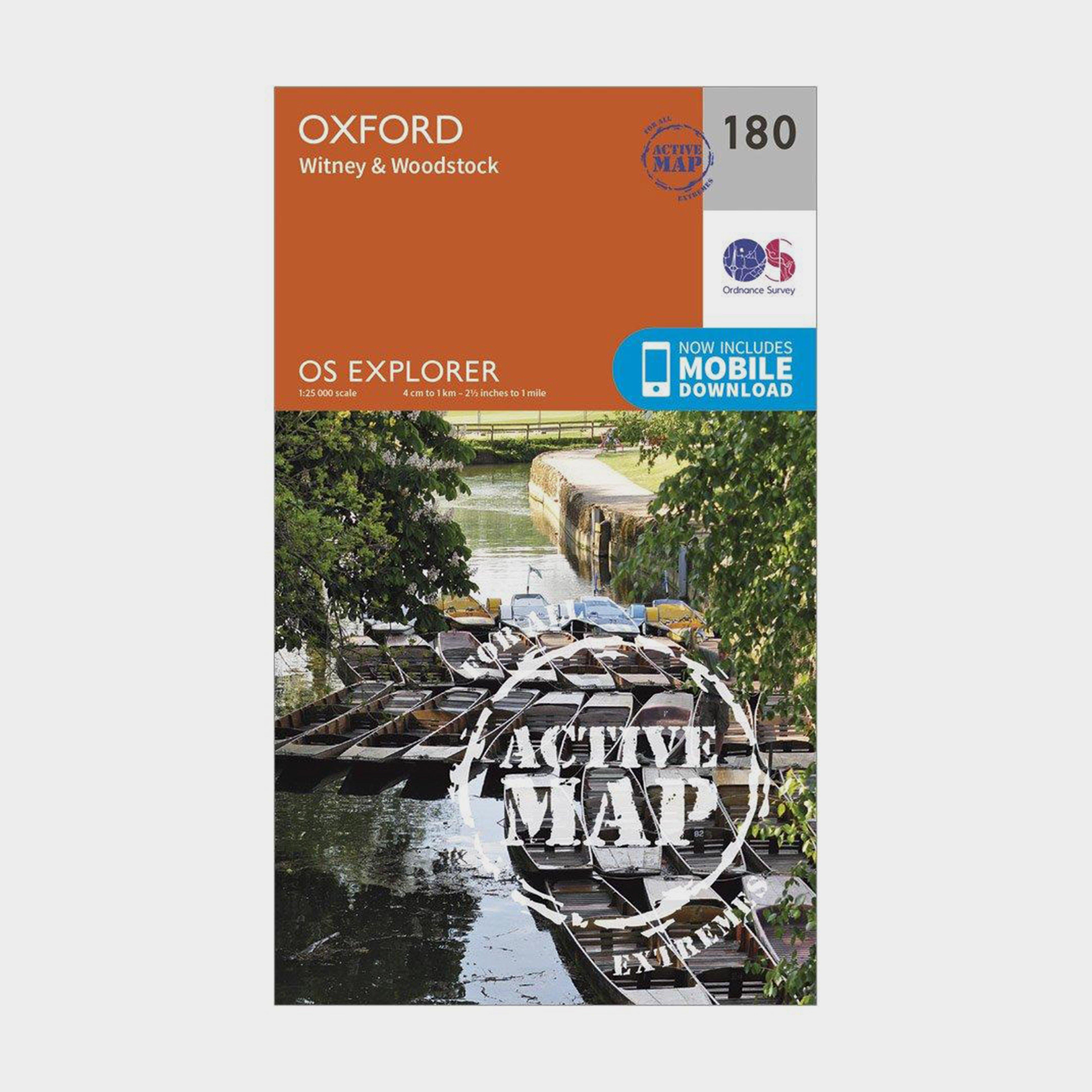 Explorer Active 180 Oxford, Witney & Woodstock Map With Digital Version