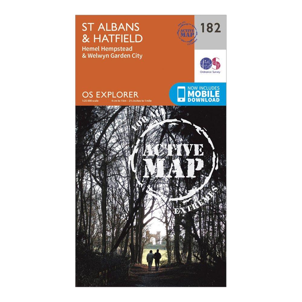 Explorer Active 182 St Albans & Hatfield Map With Digital Version