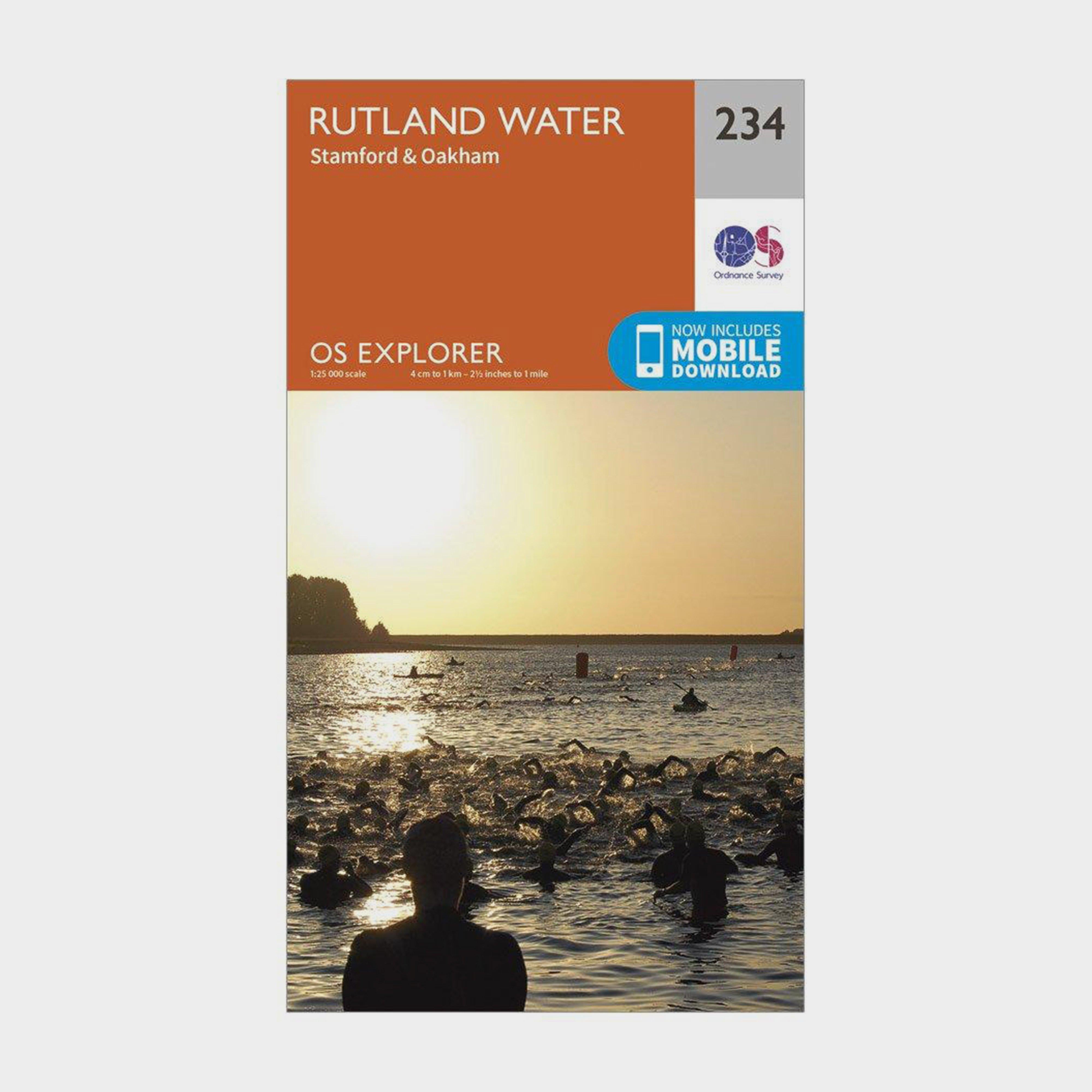 Explorer 234 Rutland Water Map With Digital Version