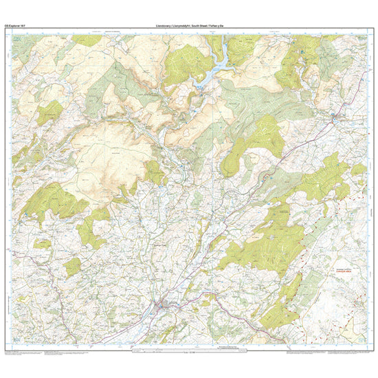 Explorer Active 187 Llandovery, Llanwrtyd Wells & Lyn Brianne Map With Digital Version