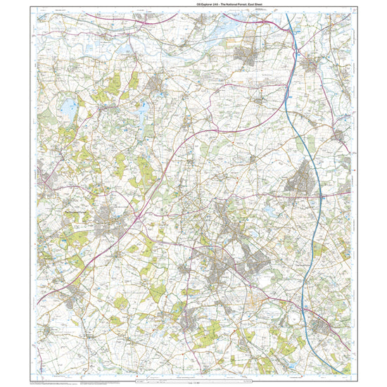 Explorer 245 The National Forest Map With Digital Version
