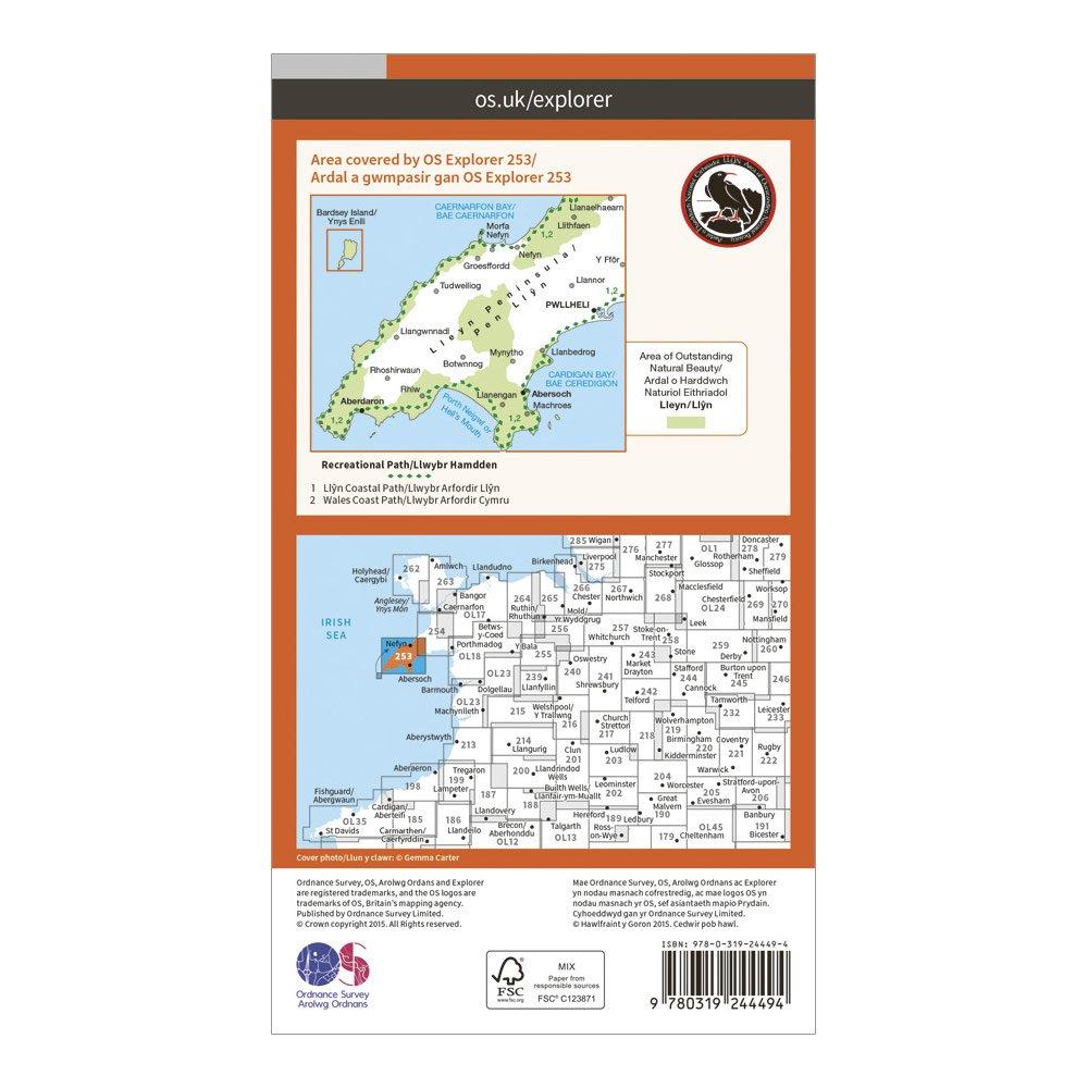 Explorer 253 Lleyn Peninsula West Map With Digital Version