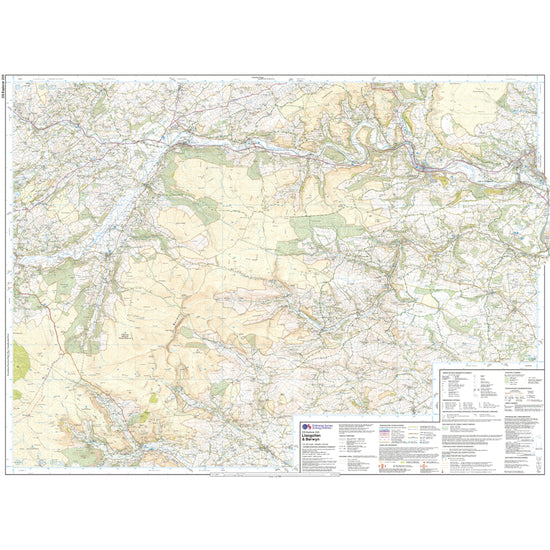 Explorer 255 Llangollen & Berwyn Map With Digital Version