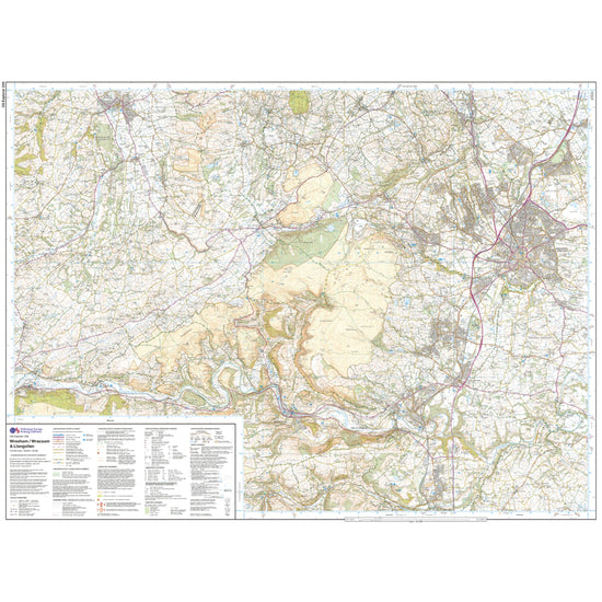 Explorer 256 Wrexham & Llangollen Map With Digital Version