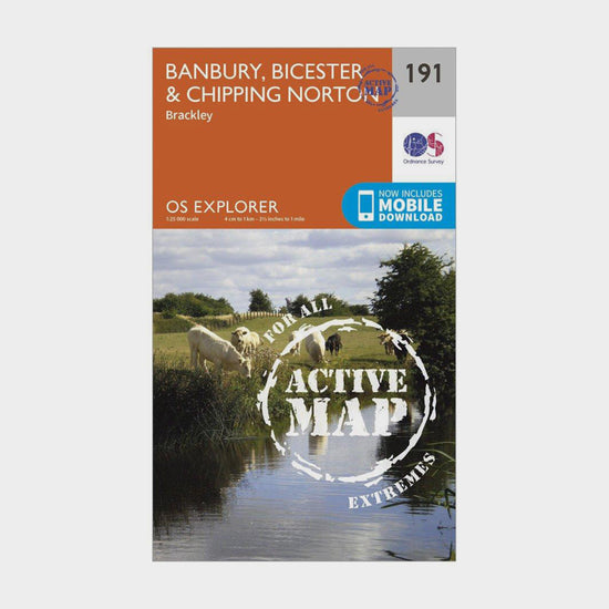 Explorer Active 191 Banbury, Bicester & Chipping Norton Map With Digital Version