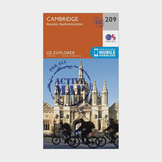 Explorer Active 209 Cambridge, Royston, Duxford & Linton Map With Digital Version