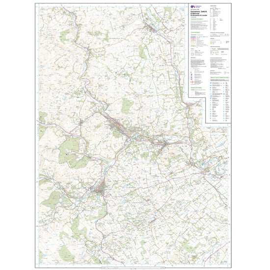 Explorer 338 Galashiels, Selkirk & Melrose Map With Digital Version