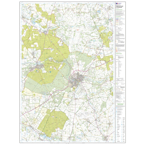 Explorer Active 229 Thetford Forest in the Brecks Map With Digital Version