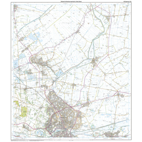 Explorer Active 235 Wisbech & Peterborough North Map With Digital Version