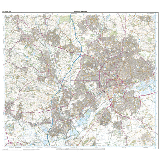 Explorer Active 260 Nottingham Map With Digital Version