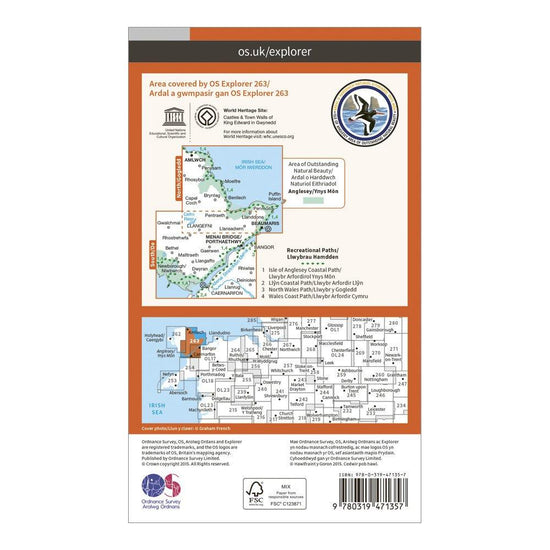 Explorer Active 263 Anglesey East Map With Digital Version