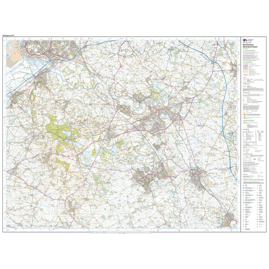 Explorer Active 267 Northwich & Delamere Forest Map With Digital Version