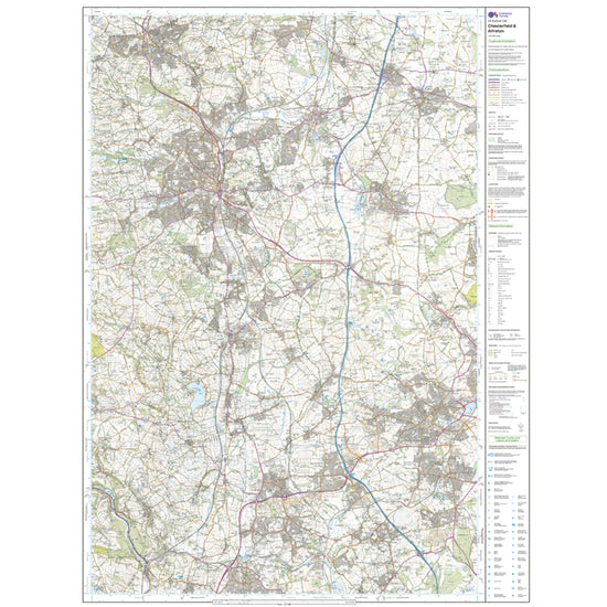 Explorer Active 269 Chesterfield & Alfreton Map With Digital Version