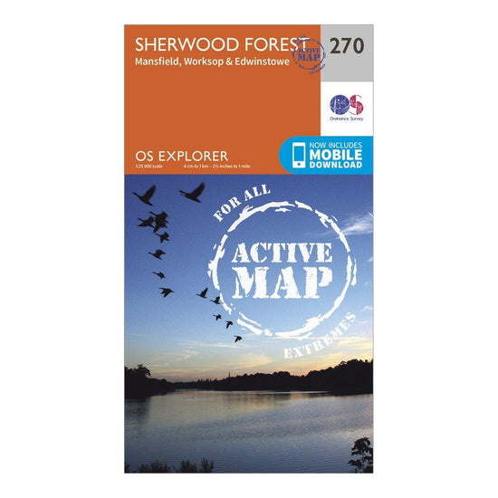 Explorer Active 270 Sherwood Forest Map With Digital Version