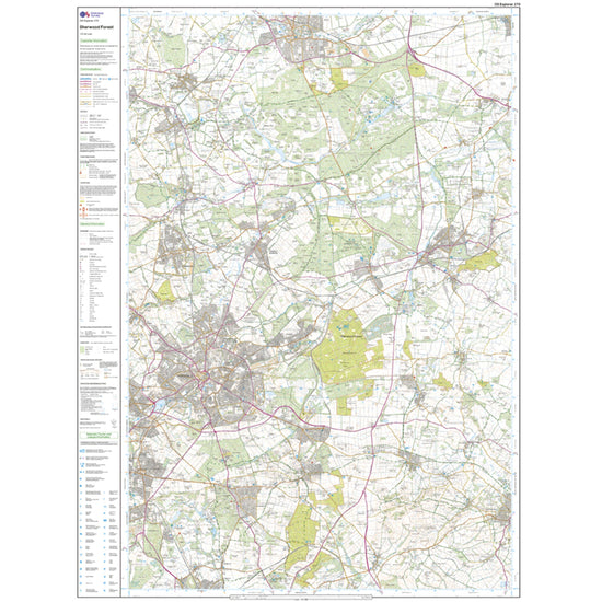 Explorer Active 270 Sherwood Forest Map With Digital Version
