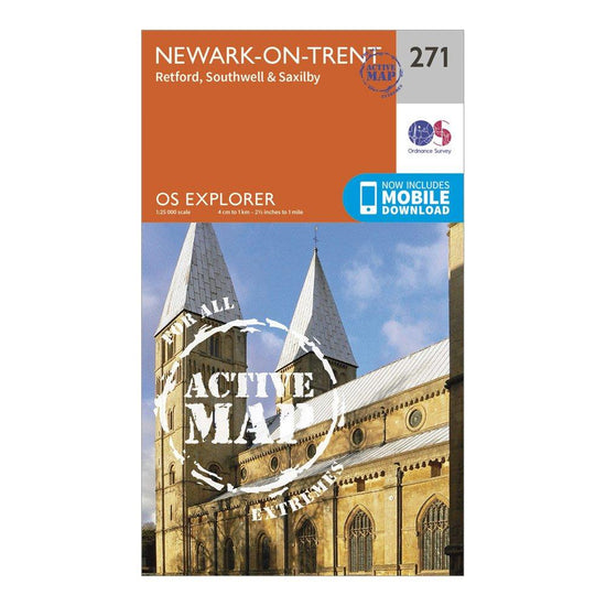 Explorer Active 271 Newark-on-Trent Map With Digital Version