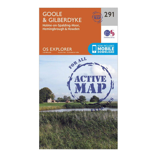 Explorer Active 291 Goole & Gilberdyke Map With Digital Version