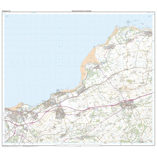 Explorer 351 Dunbar & North Berwick Map With Digital Version