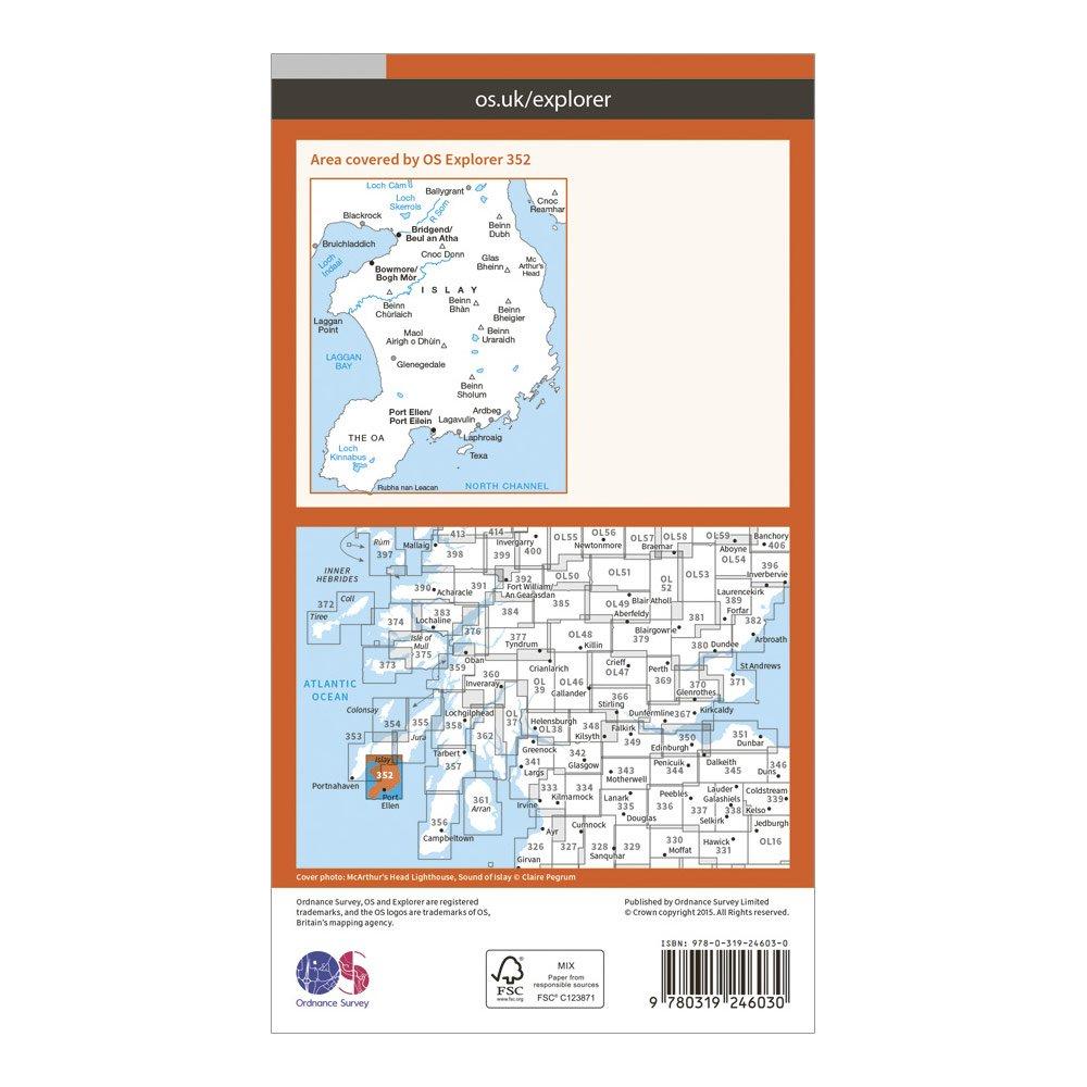 Explorer 352 Islay South Map With Digital Version