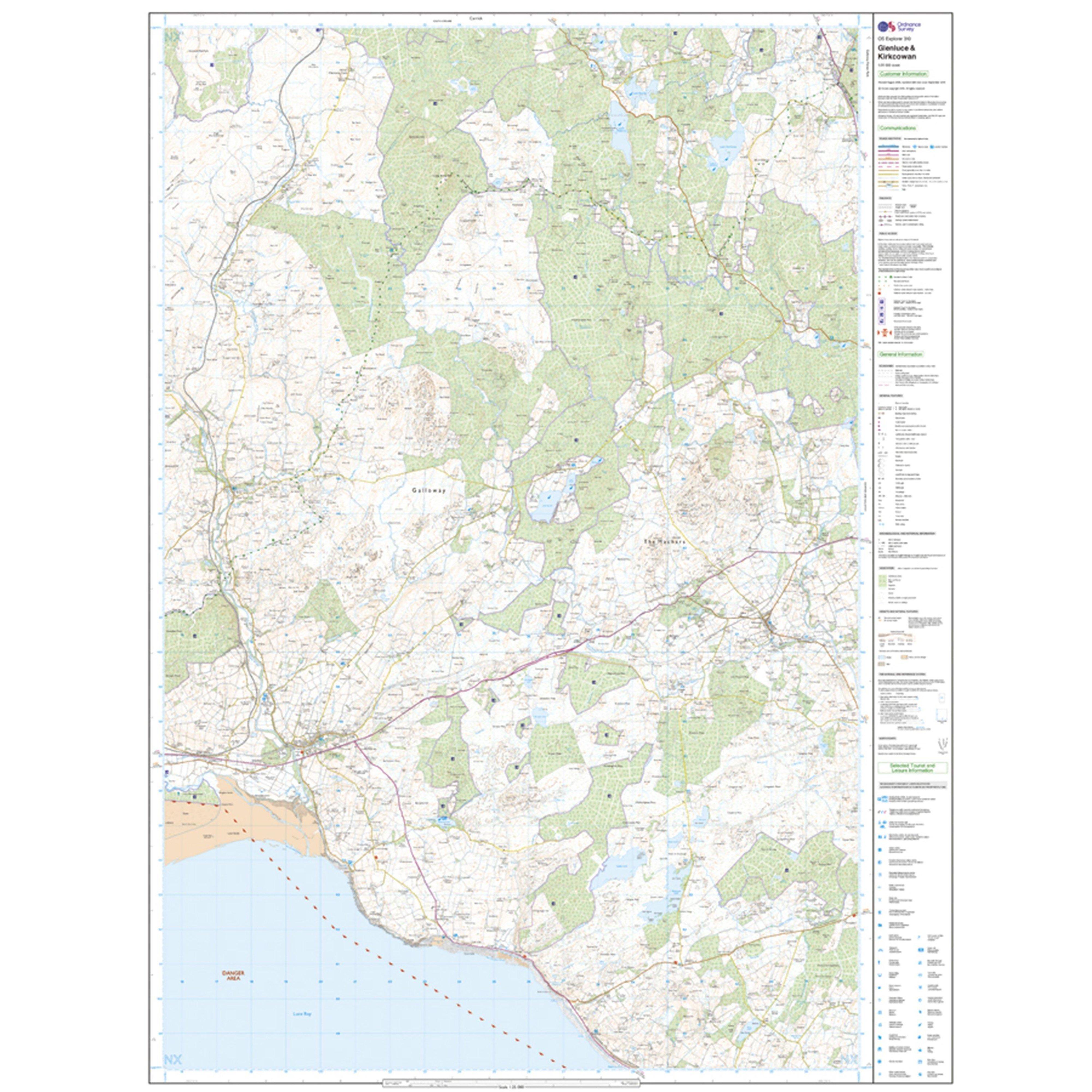 Explorer Active 310 Glenluce & Kirkcowan Map With Digital Version