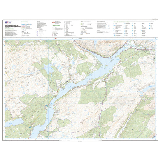 Explorer 360 Loch Awe & Inverarary Map With Digital Version