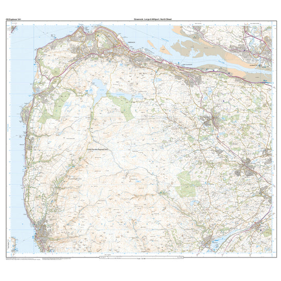Explorer Active 341 Greenoch, Largs & Millport Map With Digital Version