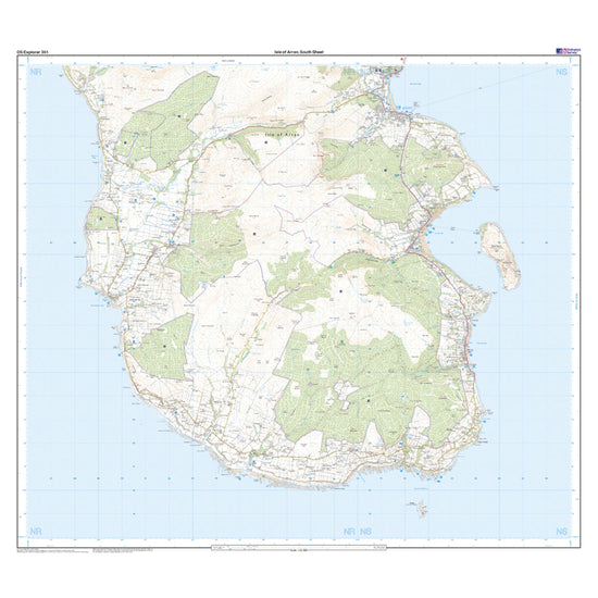 Explorer 361 Isle of Arran Map With Digital Version