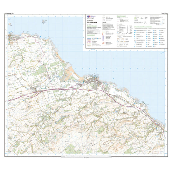 Explorer Active 351 Dunbar & North Berwick Map With Digital Version