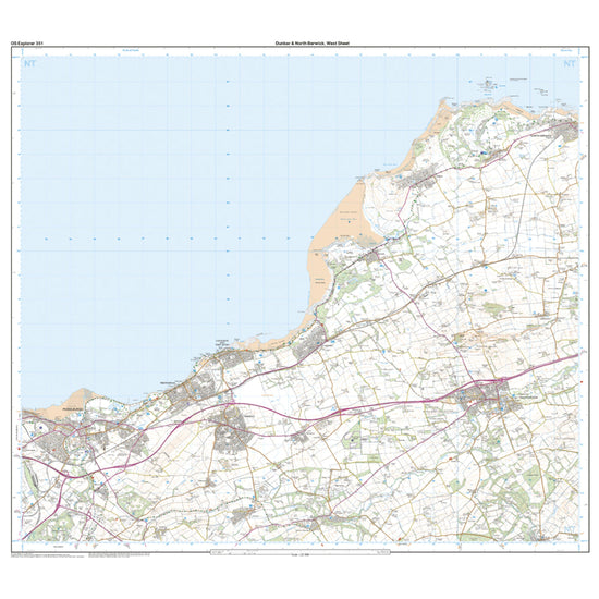 Explorer Active 351 Dunbar & North Berwick Map With Digital Version