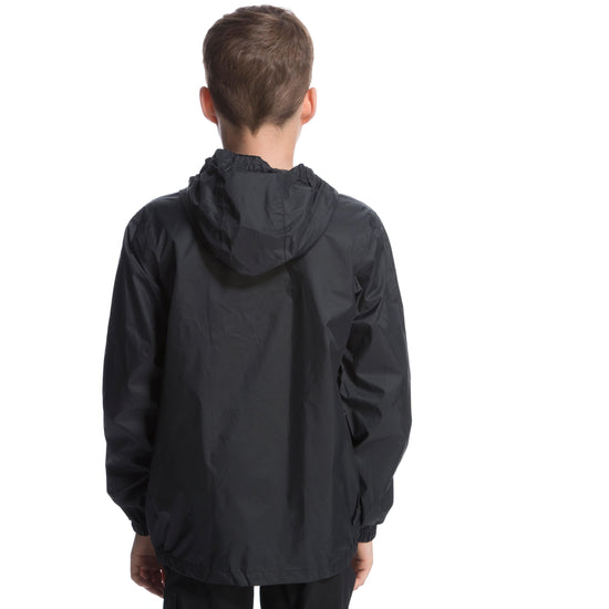 Kids Packable Waterproof Jacket Black