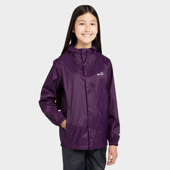 Kid’s Hooded Packable Waterproof Jacket