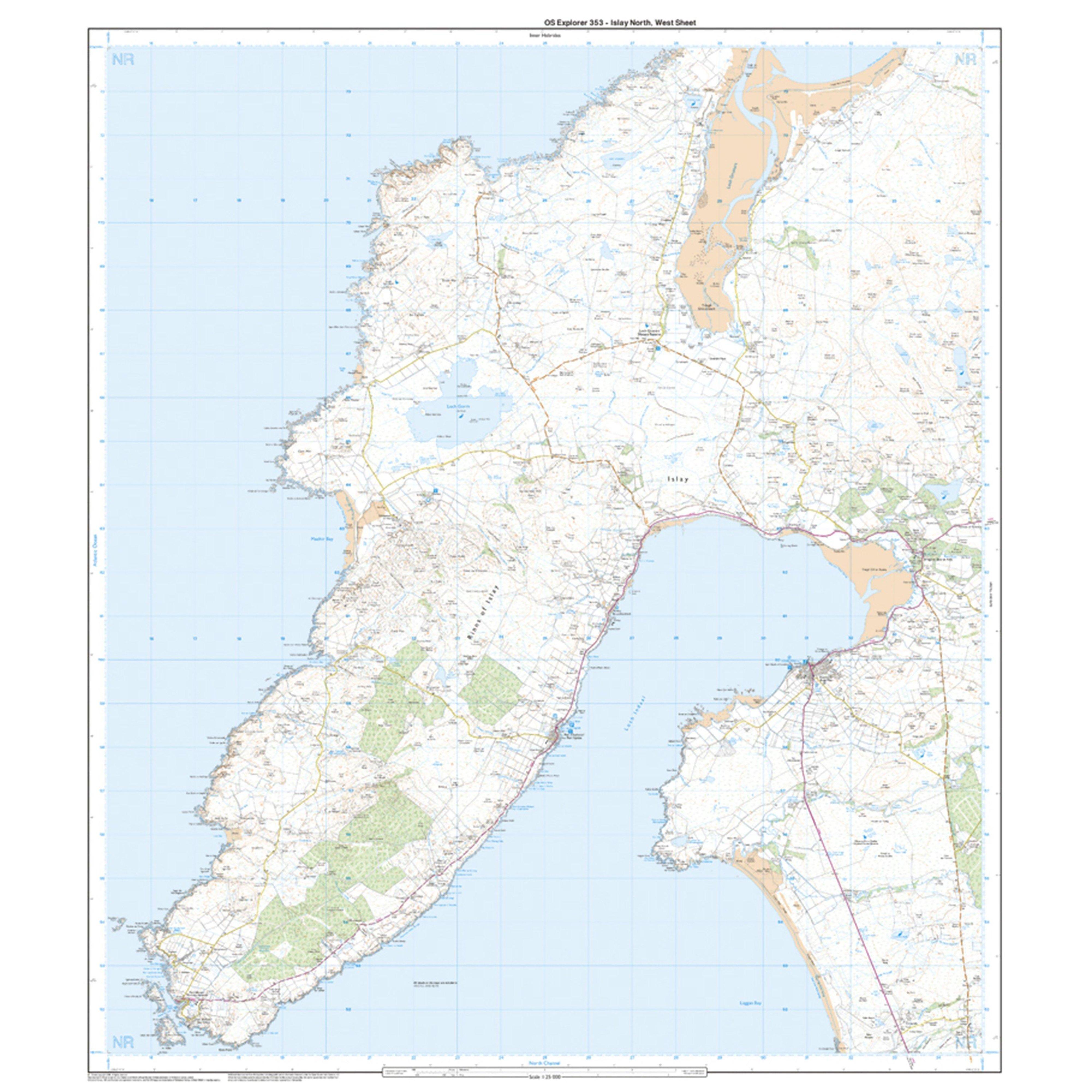 Explorer Active 353 Islay North Map With Digital Version