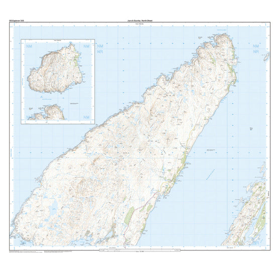 Explorer Active 355 Jura & Scarba Map With Digital Version