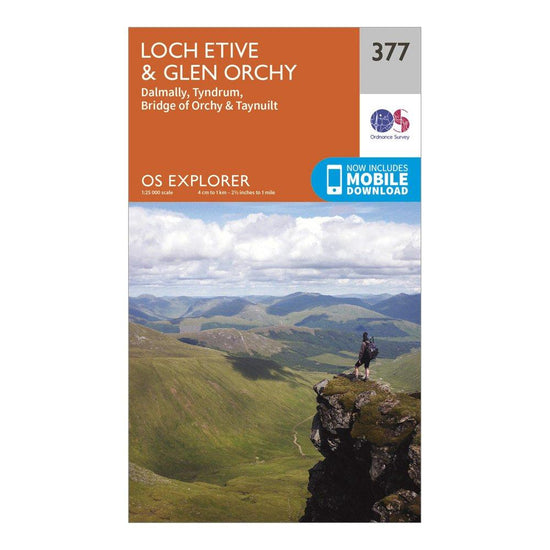 Explorer 377 Loch Etive & Glen Orchy Map With Digital Version