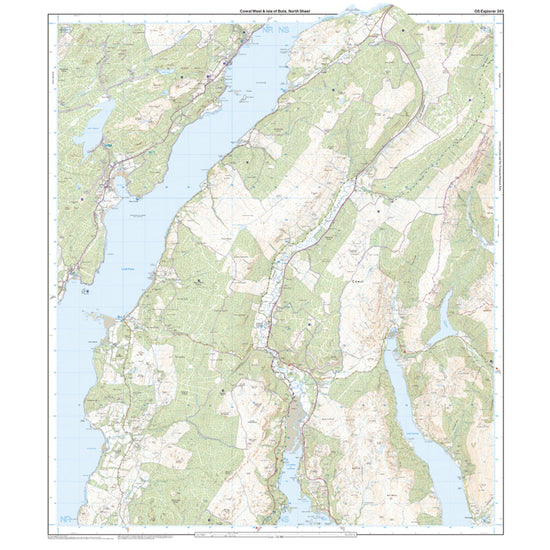 Explorer Active 362 Cowal West & Isle of Bute Map With Digital Version