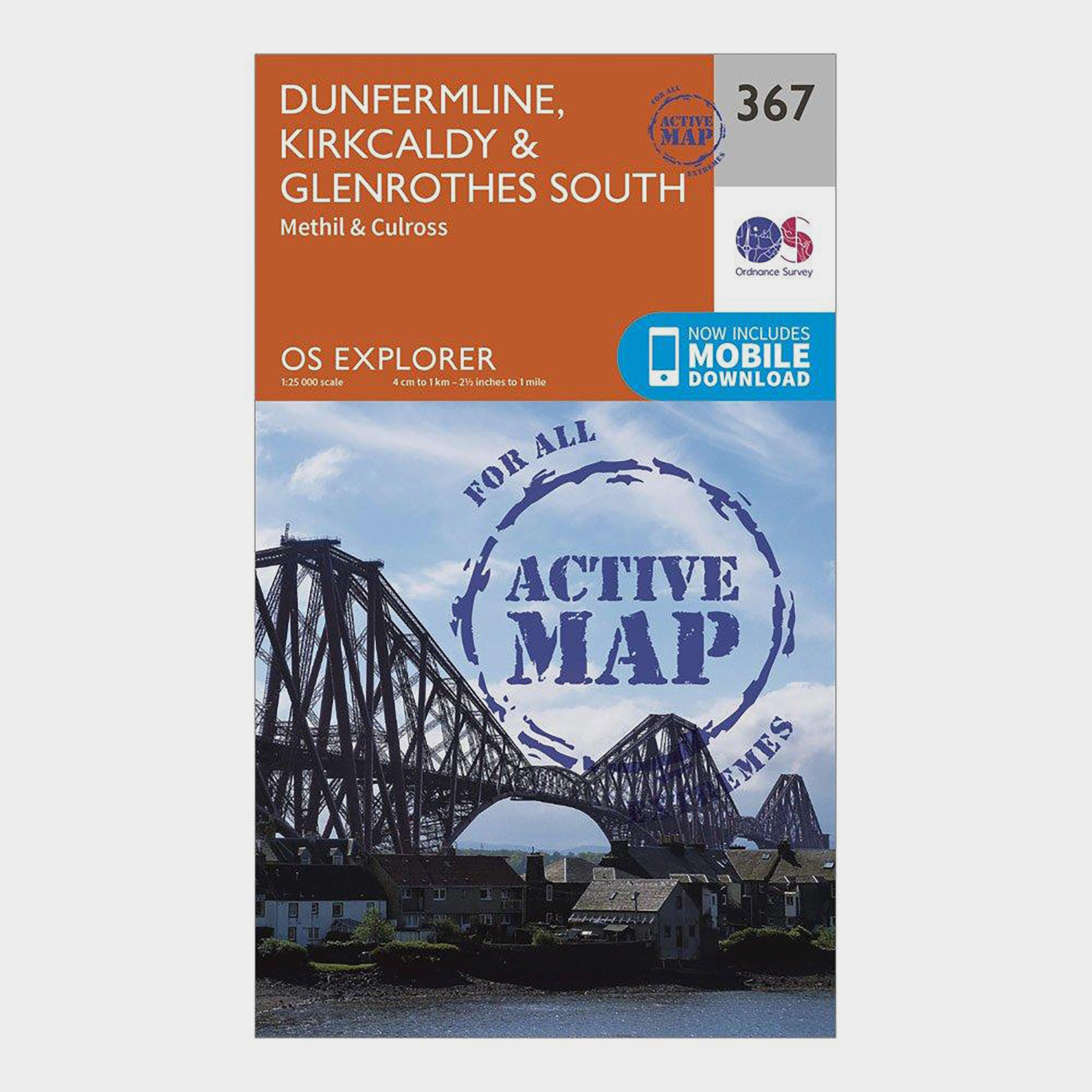 Explorer Active 367 Dunfermline, Kirkcaldy & Glenrothes South Map With Digital Version