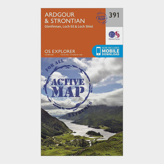 Explorer Active 391 Ardgour & Strontian Map With Digital Version