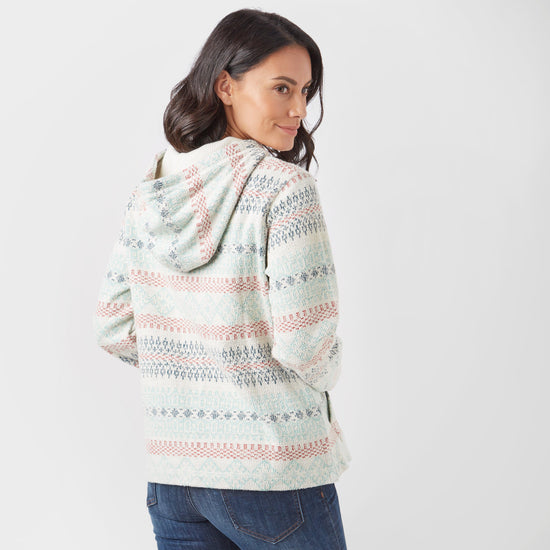 Women's Button Fair Isle Hoodie