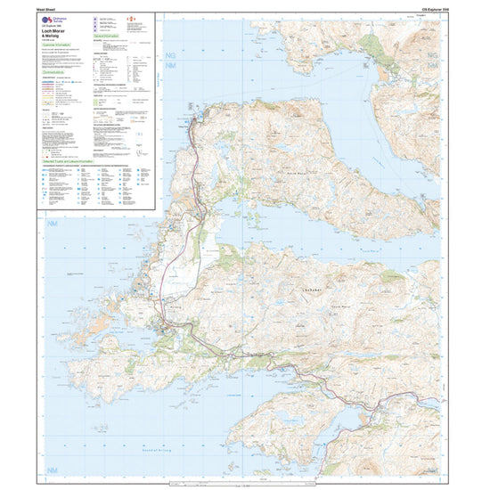 Explorer Active 398 Loch Morar & Mallaig Map With Digital Version