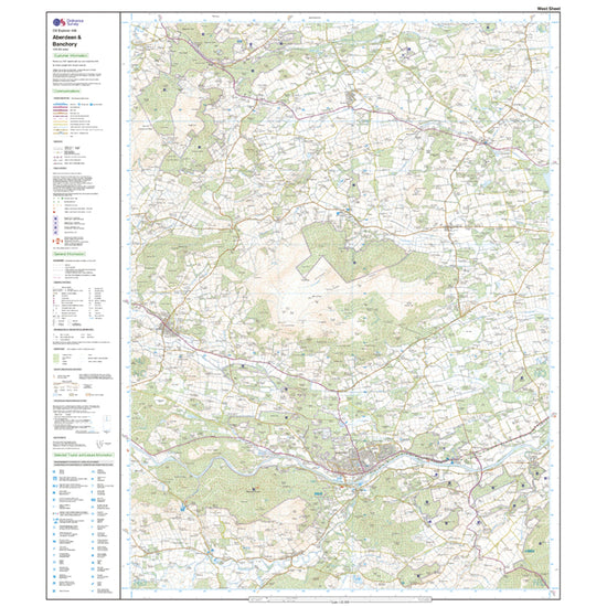 Explorer 406 Aberdeen & Banchory Map With Digital Version