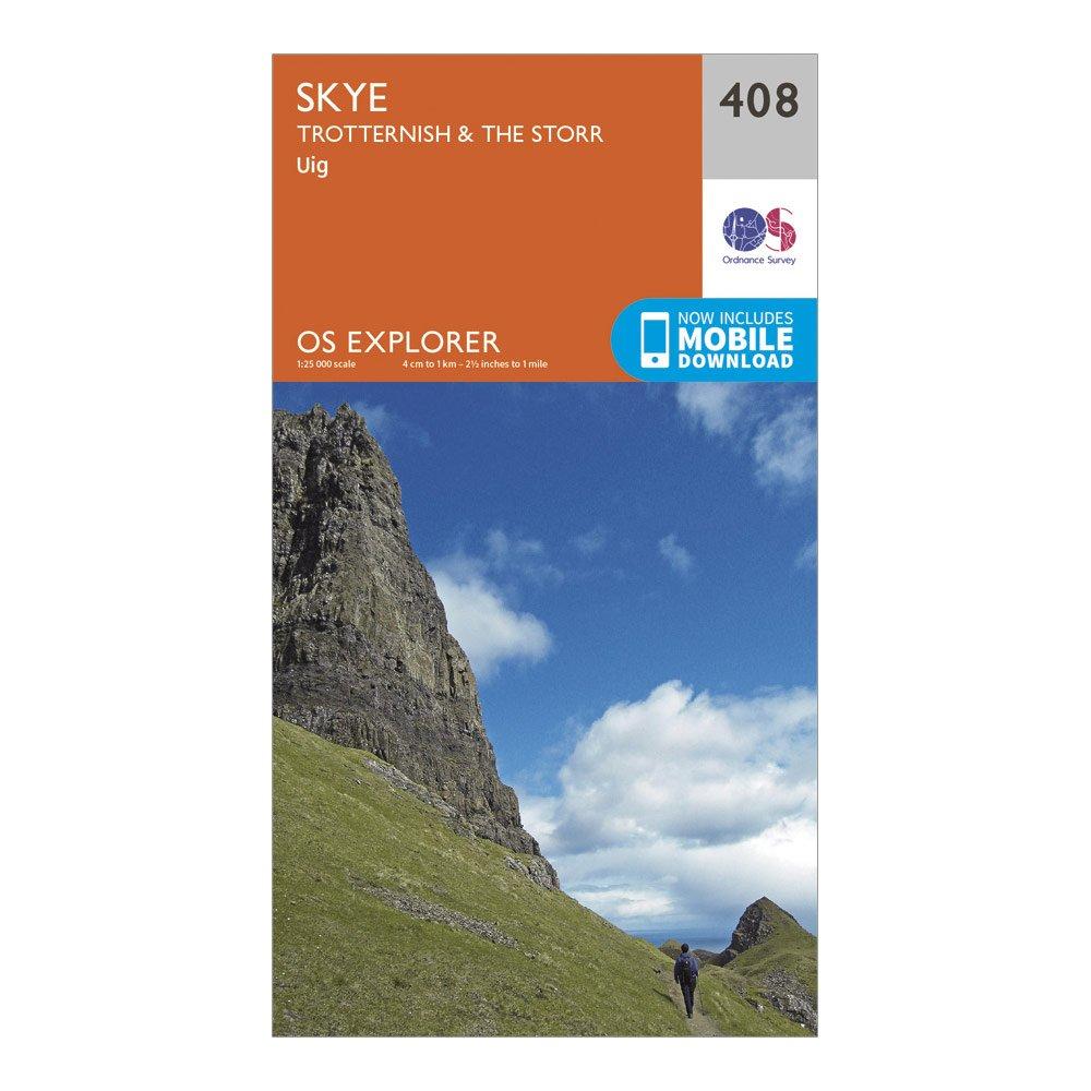 Explorer 408 Skye - Trotternish & The Storr Map With Digital Version