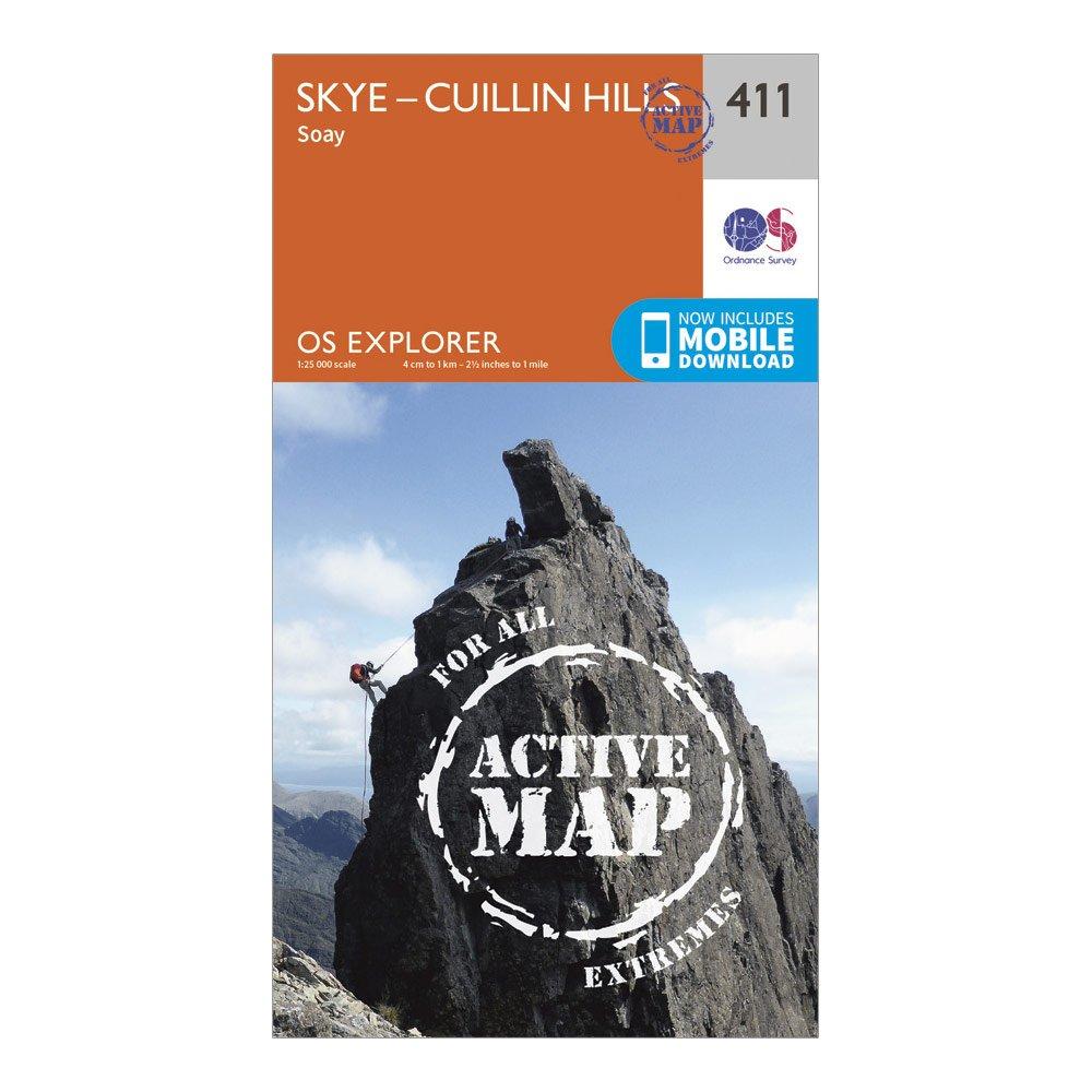 Explorer Active 411 Skye – Cuillin Hills Map With Digital Version