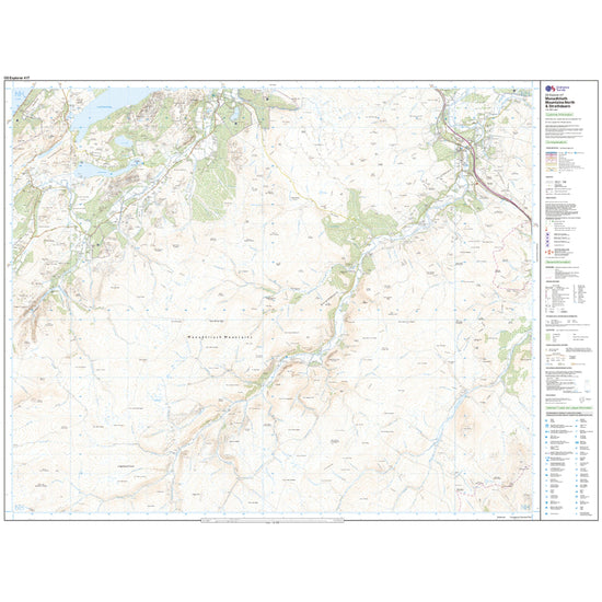 Explorer 417 Monadhliath Mountains North & Strathdearn Map With Digital Version