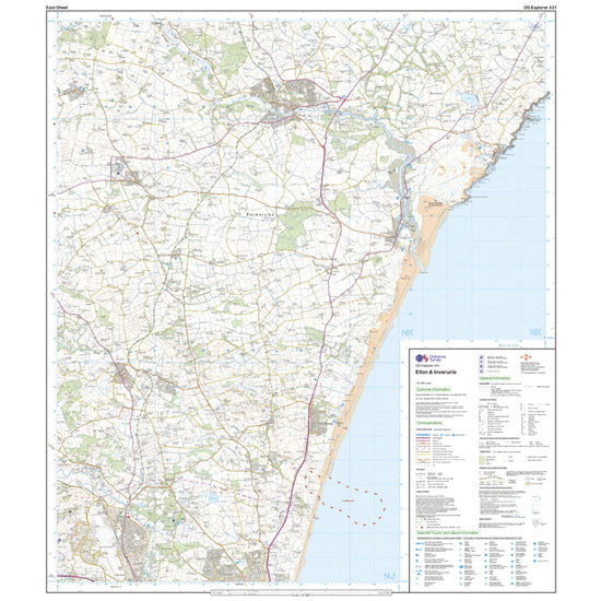 Explorer 421 Ellon & Inverurie Map With Digital Version