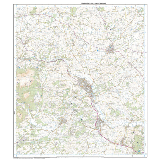 Explorer 421 Ellon & Inverurie Map With Digital Version